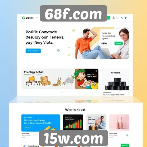 Interface e usabilidade do site 68f.com