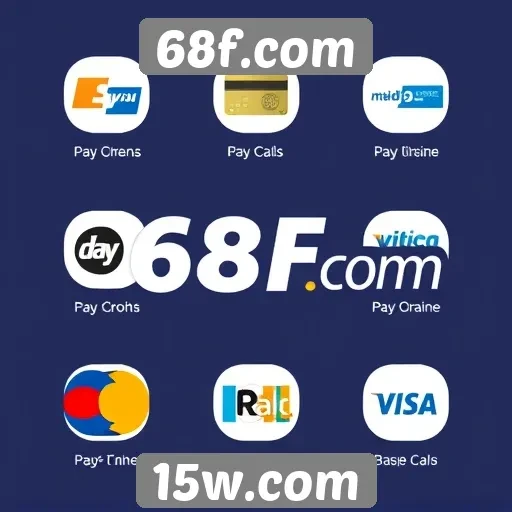 Métodos de pagamento oferecidos pelo 68f.com