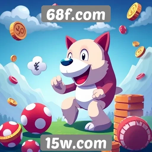 Variedade de jogos disponíveis no 68f.com